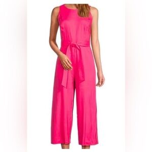 ANTONIO MELANI Vibrant Pink Sleeveless Jumpsuit